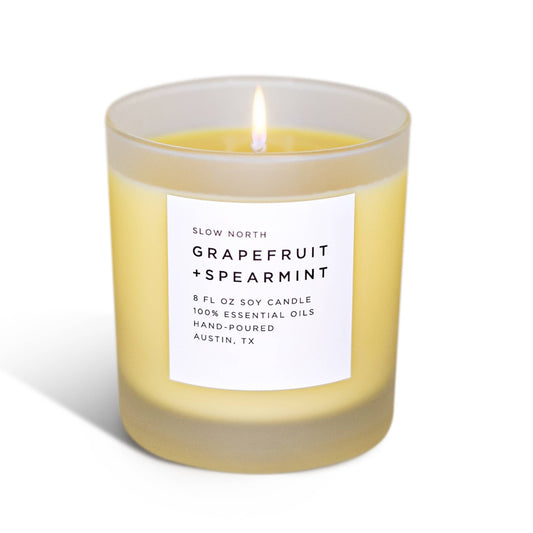 Slow North - Grapefruit + Spearmint Frosted Candle