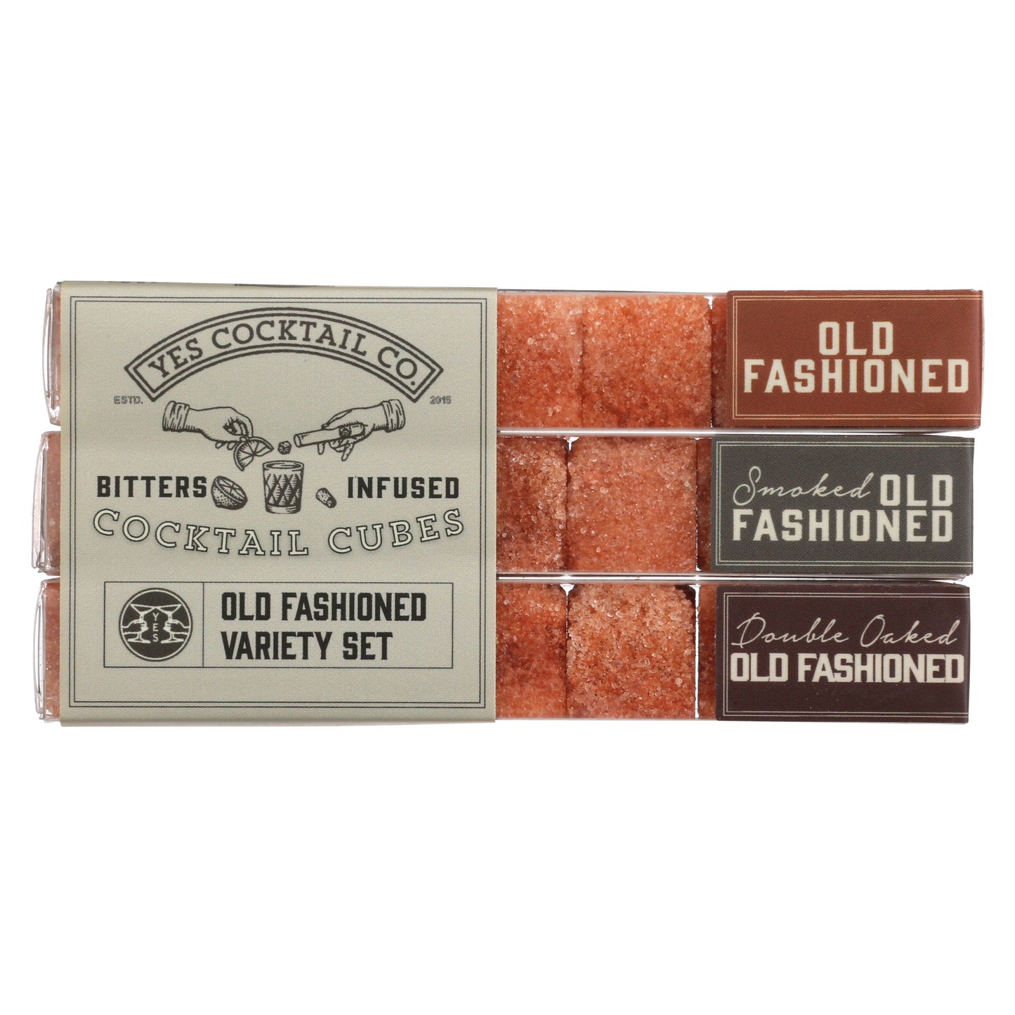 Yes Cocktail Co - Old Fashioned Bitters Infused Cubes Variety Gift Set: Around the World