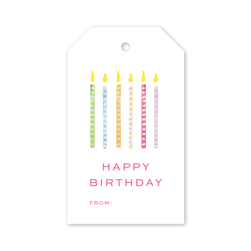 Dogwood Hill - Funfetti Candles Gift Tags