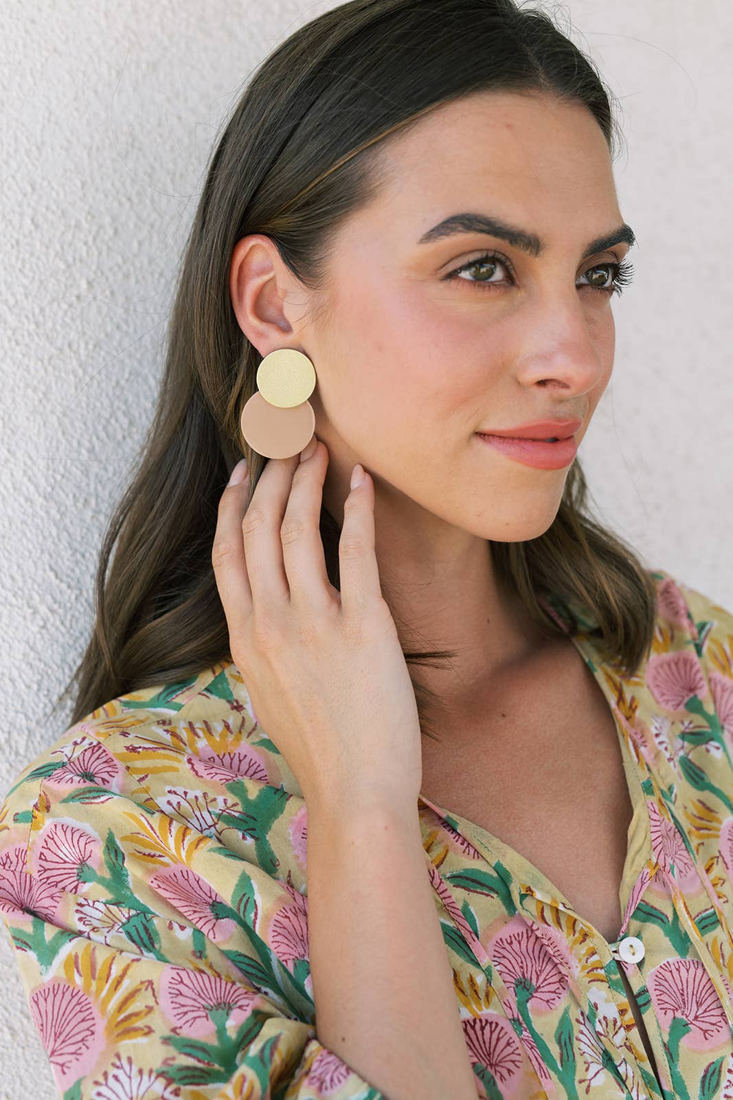 Sunshine Tienda - Sandy Metallic Circle Earrings