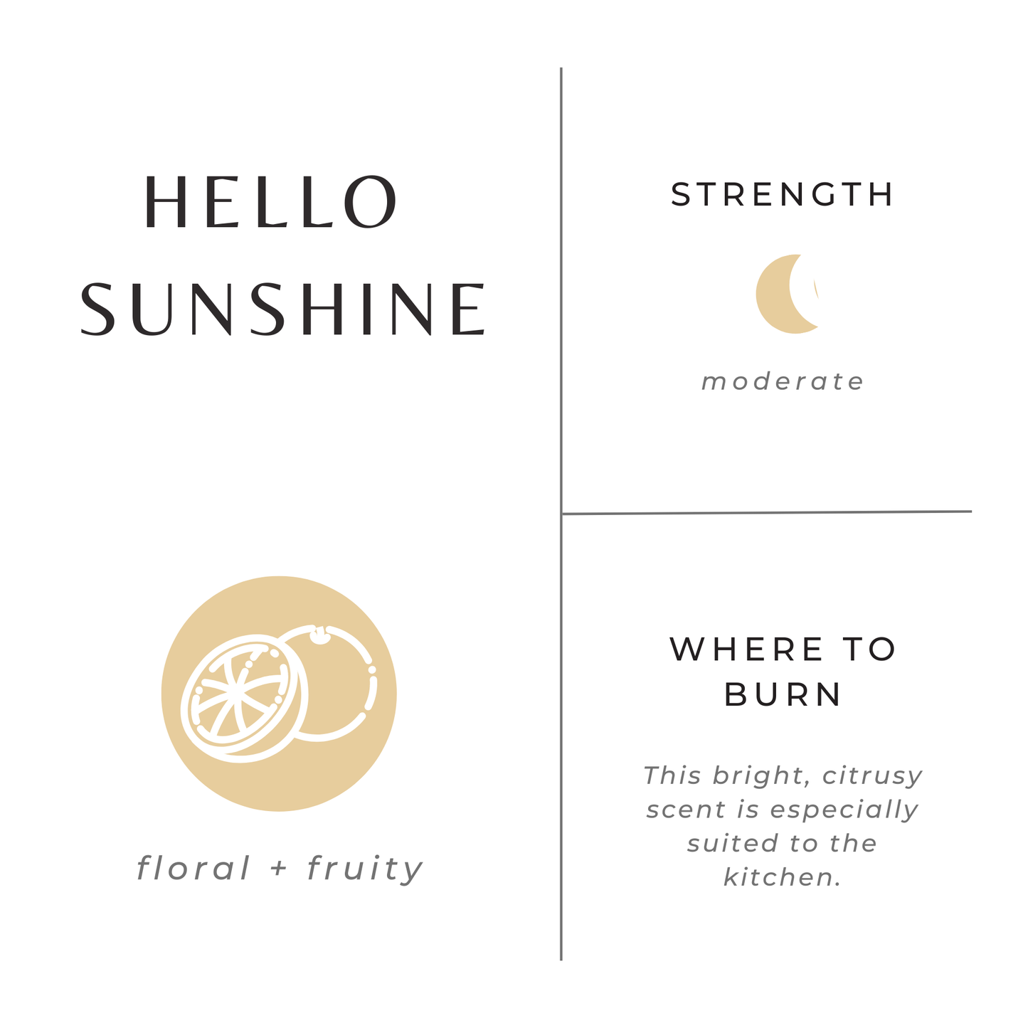 Slow North - Hello Sunshine Frosted Candle