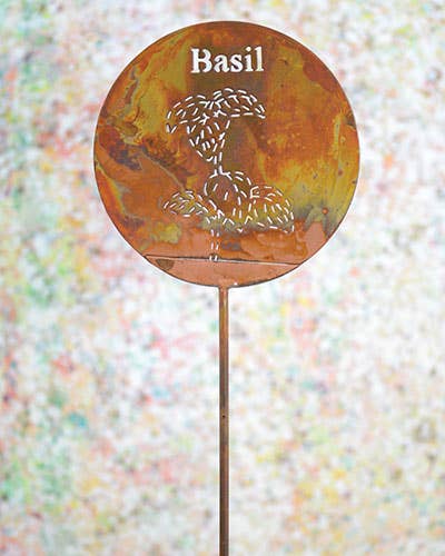 Ancient Graffiti - Flamed Basil Plant Stake
