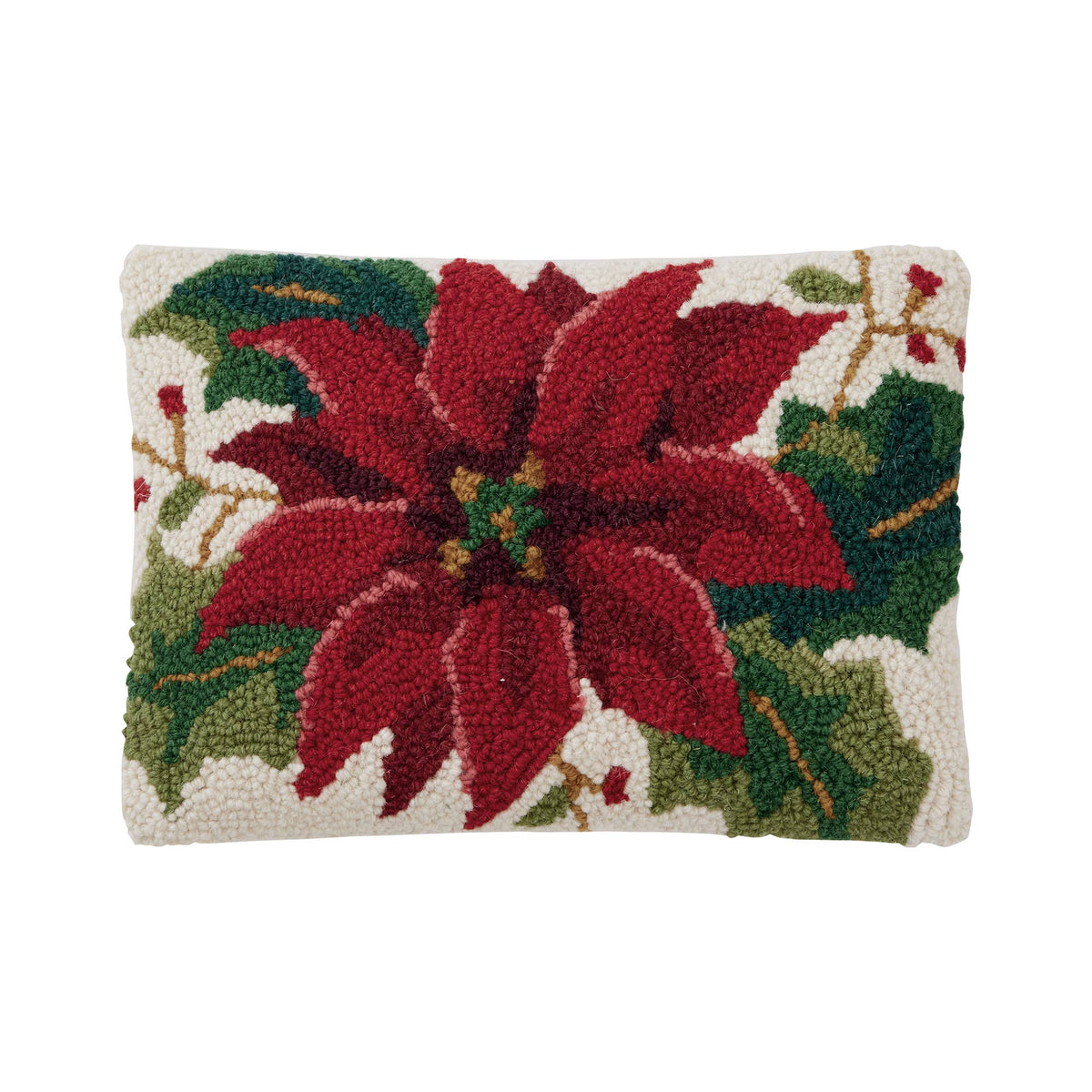 Peking Handicraft - Christmas Poinsettia Hook Pillow