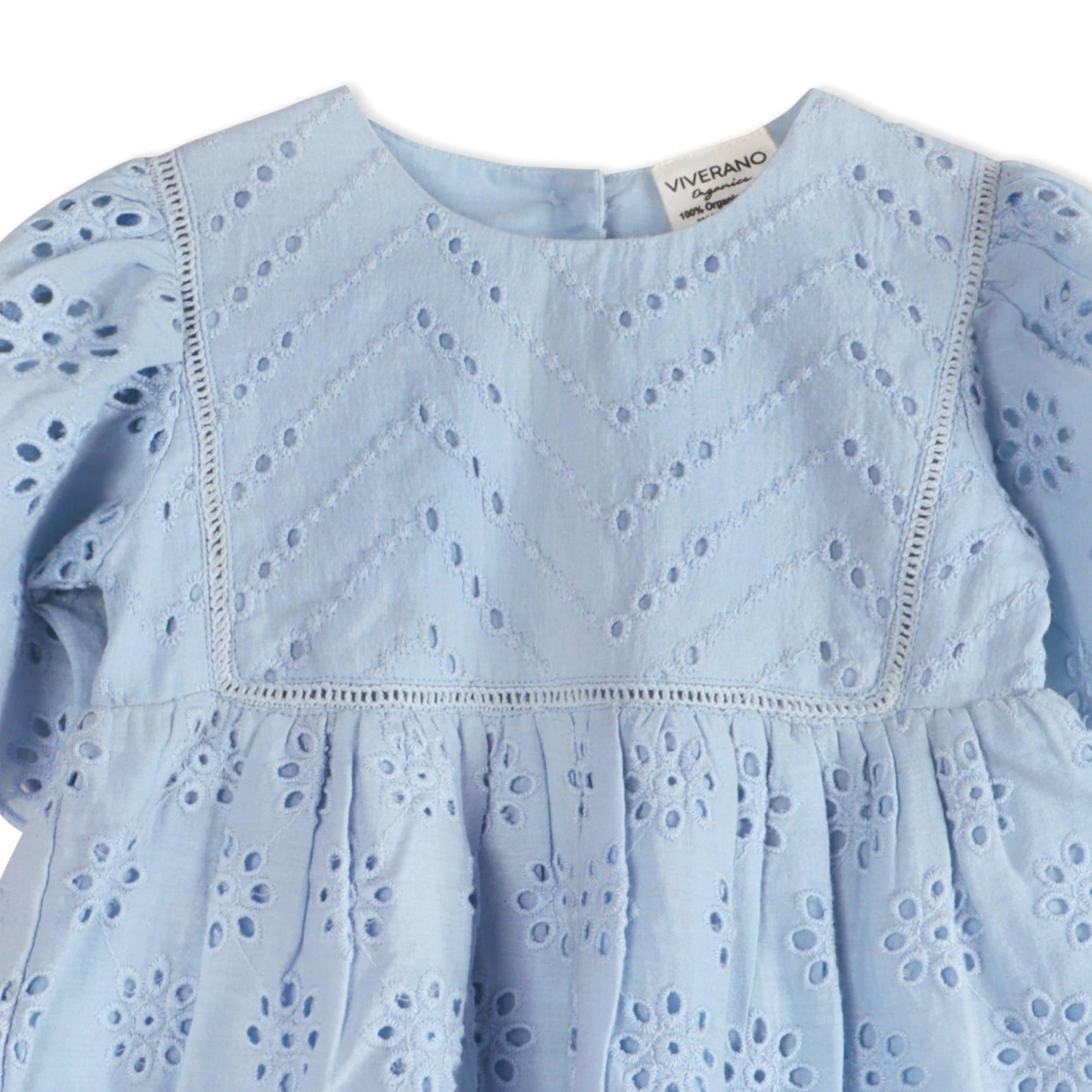 Viverano Organics - Milos Schiffli Baby Dress + Bloomer (Organic)