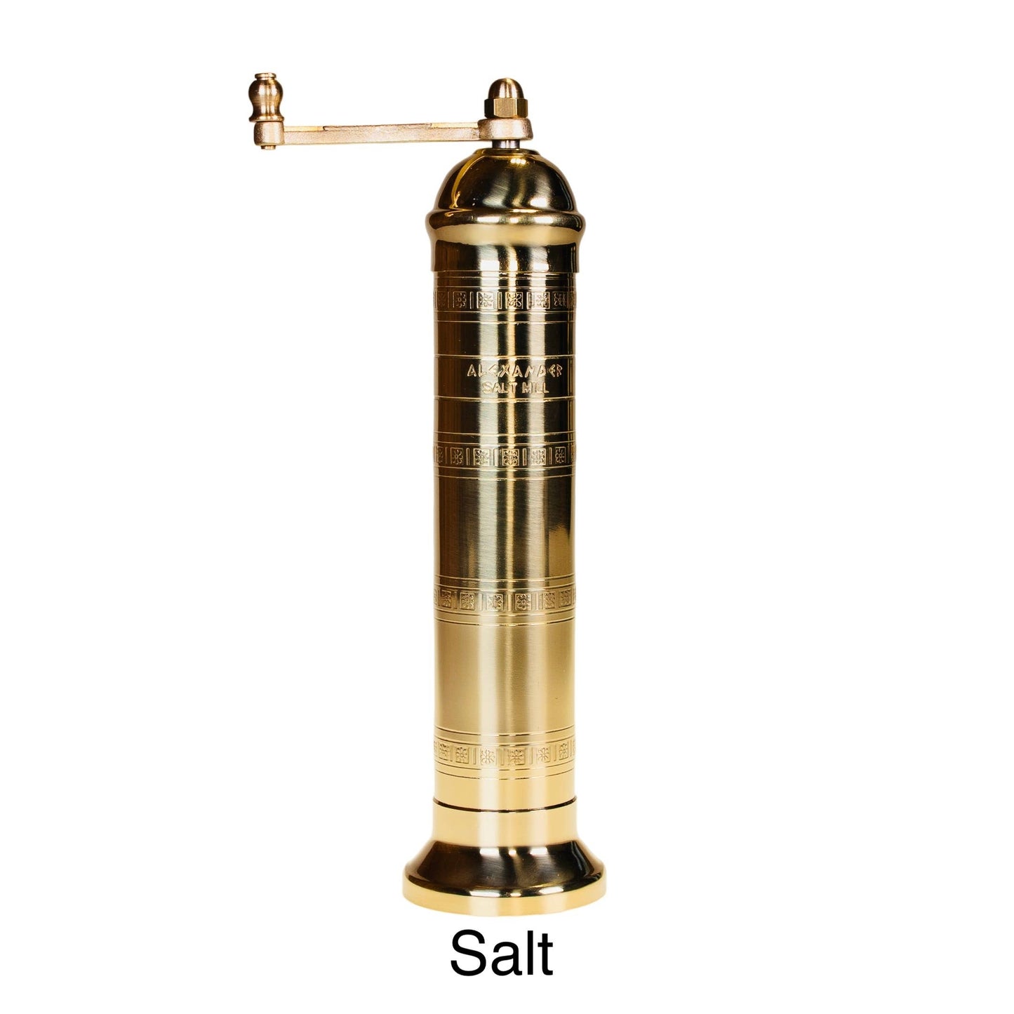 Rune-Jakobsen Design -Brass Mill' - 8" salt grinder