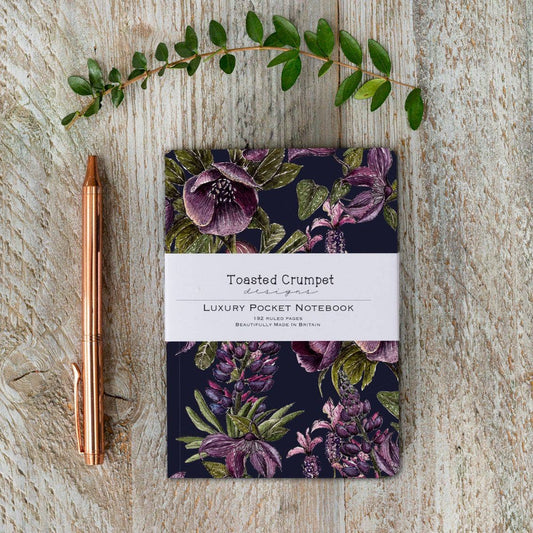 Toasted Crumpet - The Mulberry Collection Noir A6 Lined Pocket Notebook
