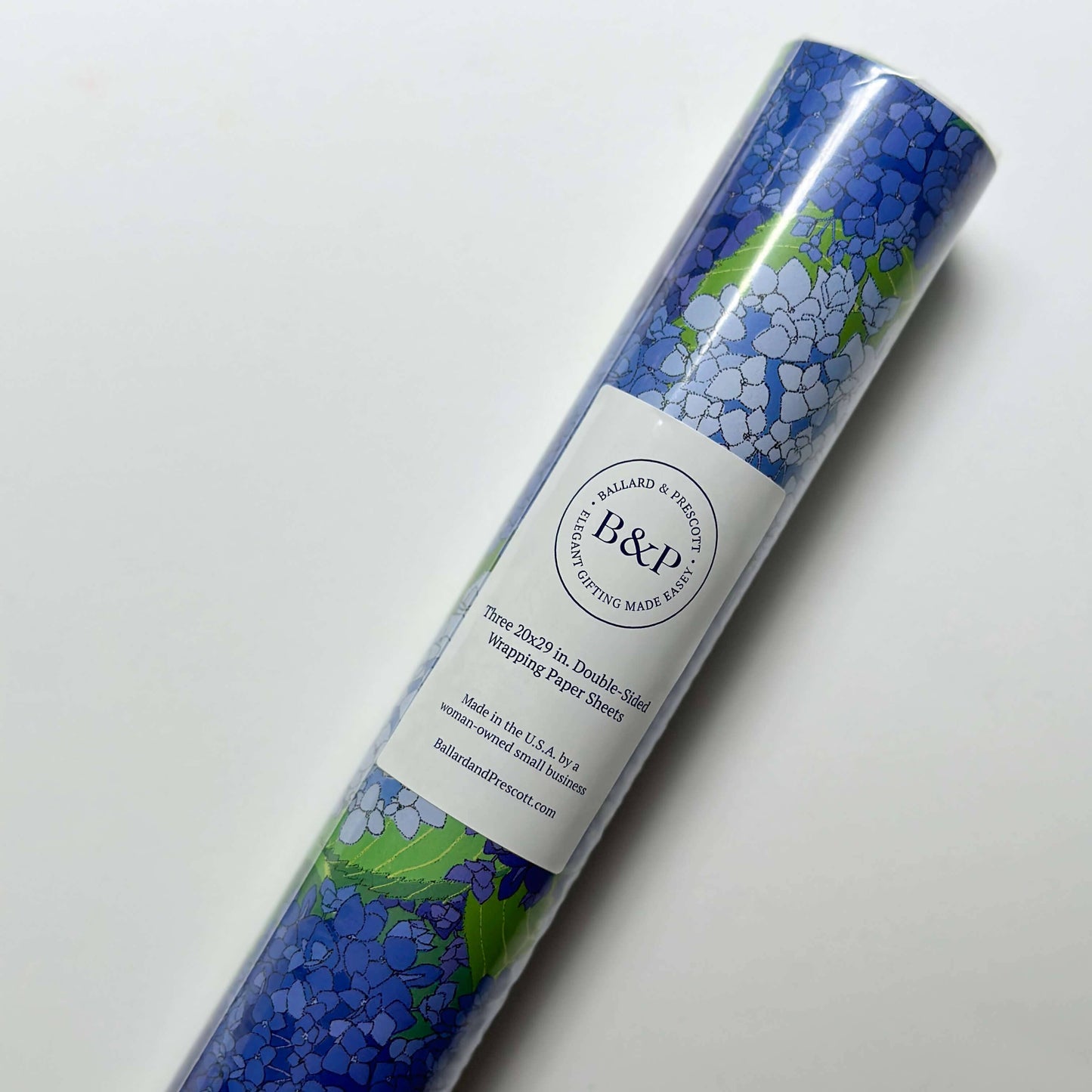 Ballard & Prescott - Hydrangea Wrapping Paper: Single Sheets