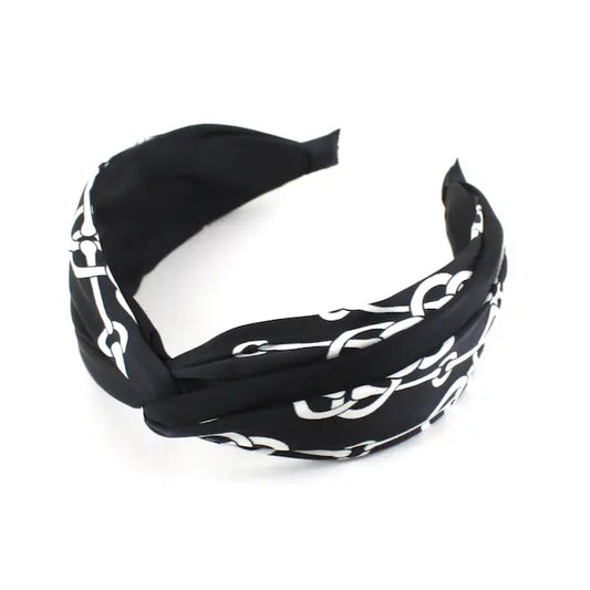 Headband - Black Chains