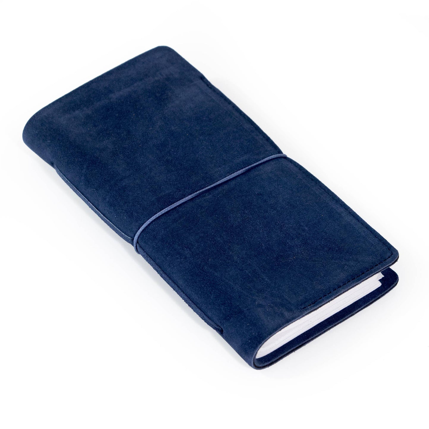Andaluca - Royal Blue Suede Journal W/ Organic Cotton Paper:  Small