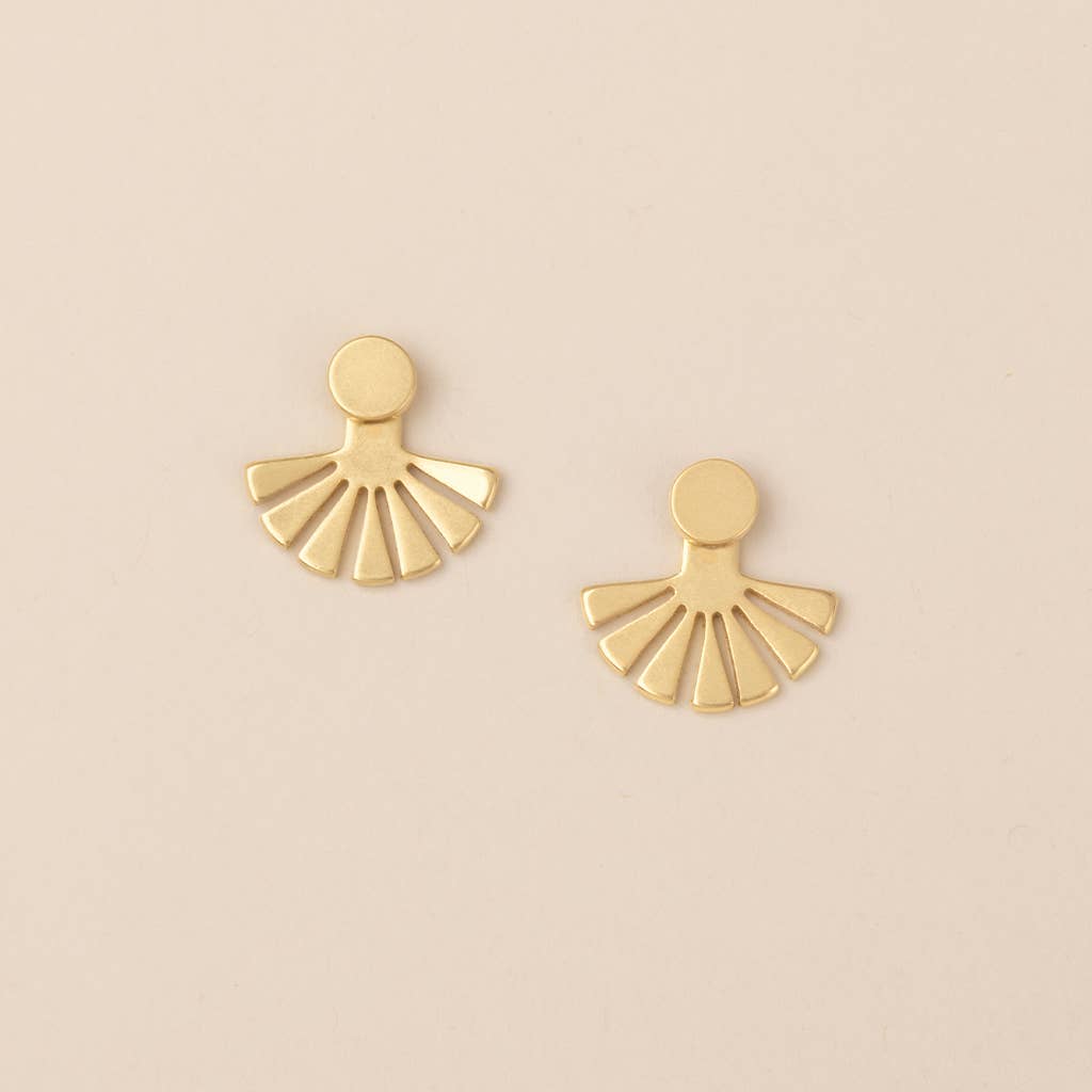 Scout Curated Wears - Refined Earring Collection - Sunburst Ear Jacket/Gold