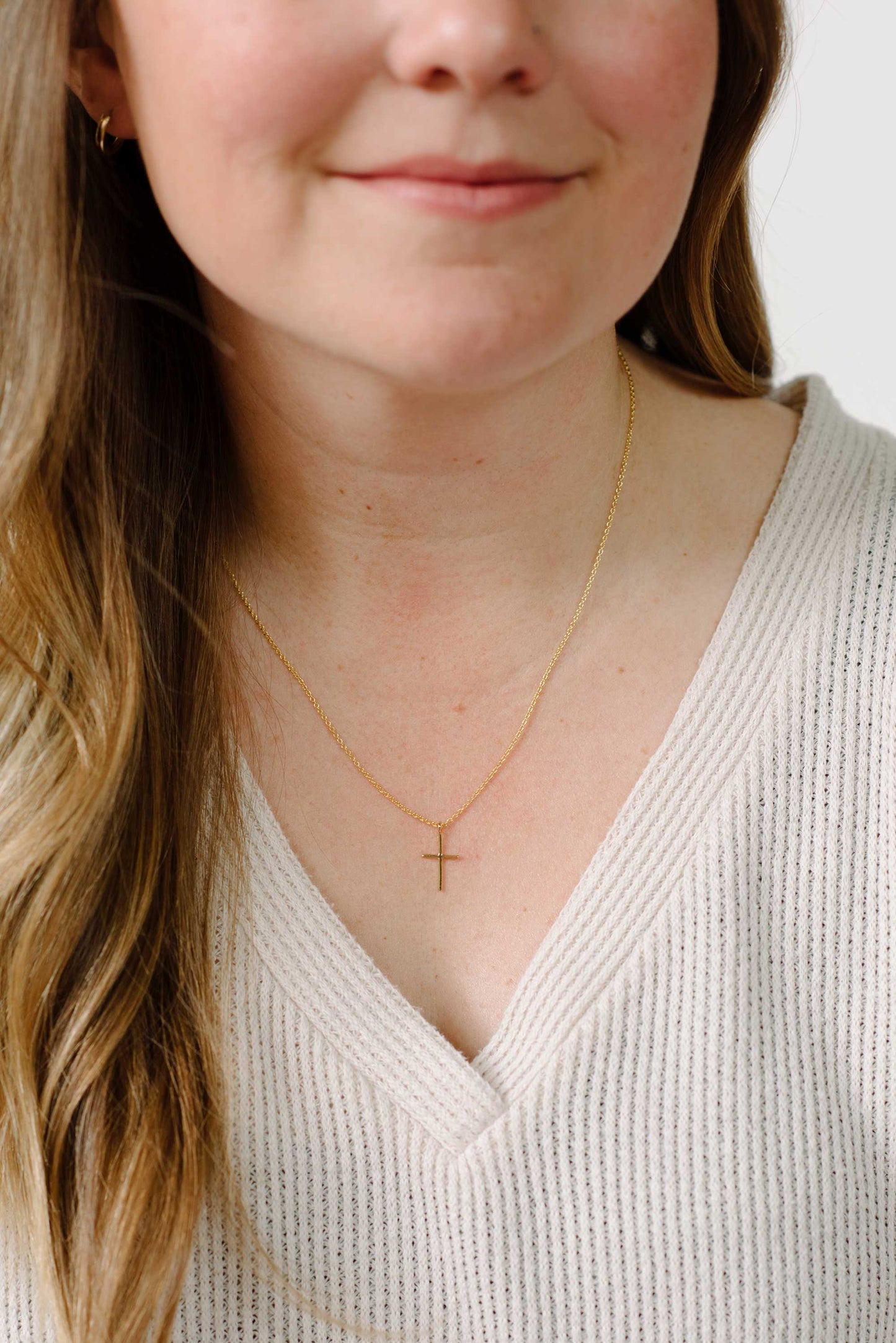 Helmsie - Momma + Me Cross Necklace Set