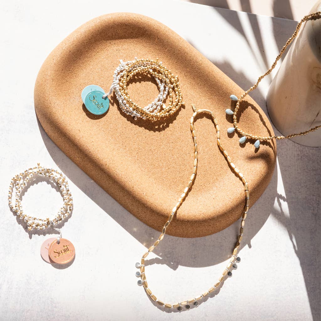 Scout Curated Wears - Metal Wrap - Timeless/Blue Howlite/Gold