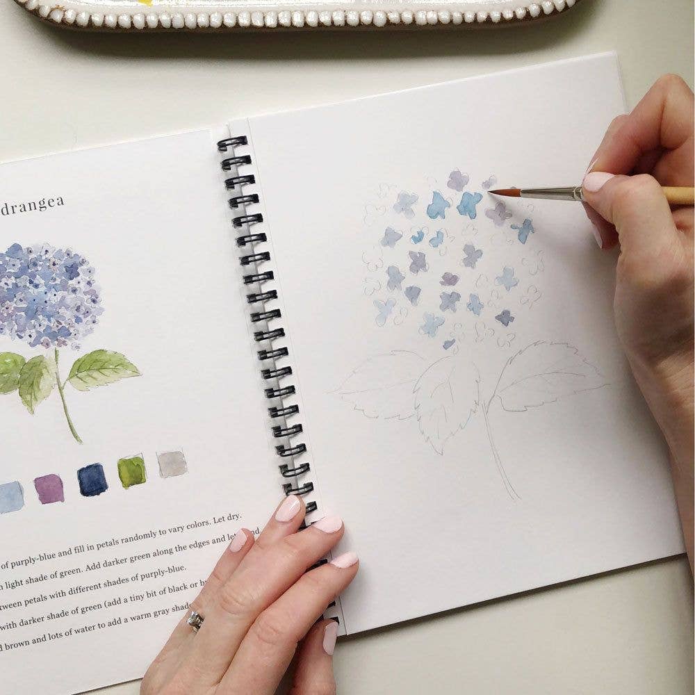 emily lex studio - Flowers watercolor workbook