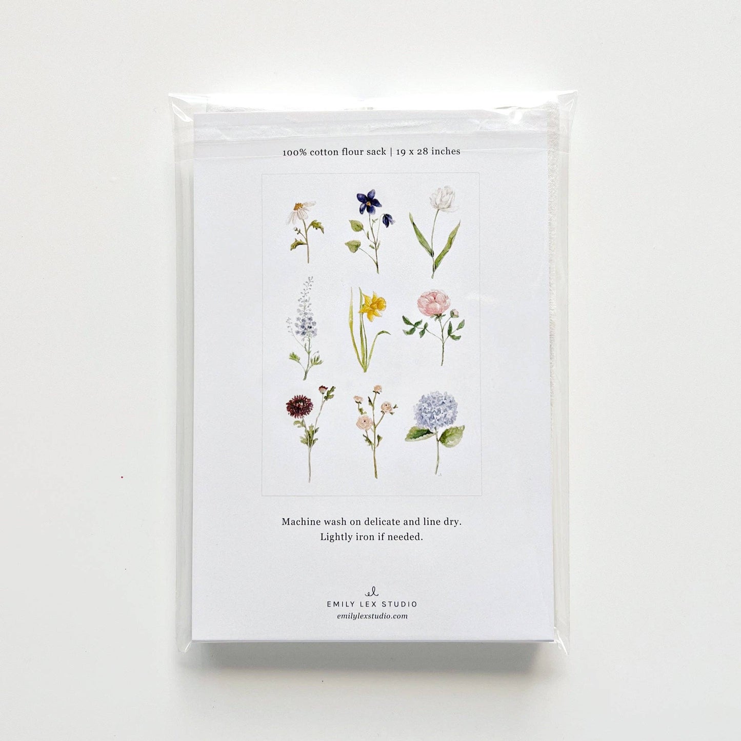 emily lex studio - Garden flowers tea towel