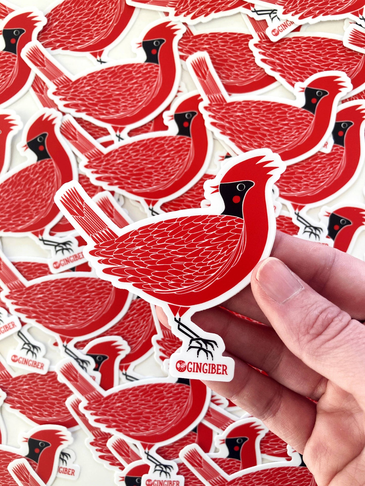 Gingiber - Cardinal Sticker