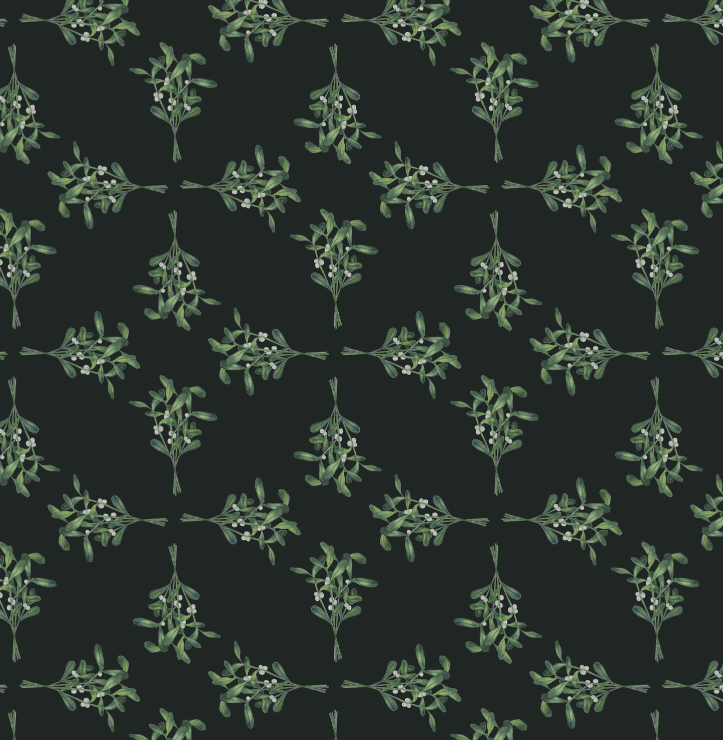 Together Apart - Mistletoe on Dark: Roll of 3 Sheets