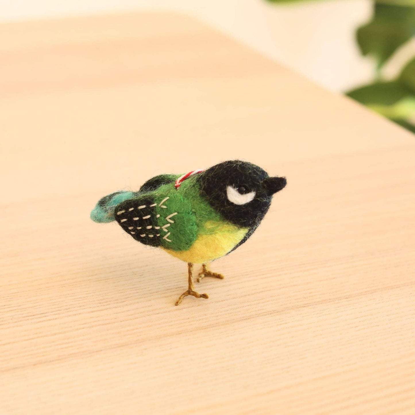 Deer Harbour Design - Felt Bird Ornament: Green (Canary)