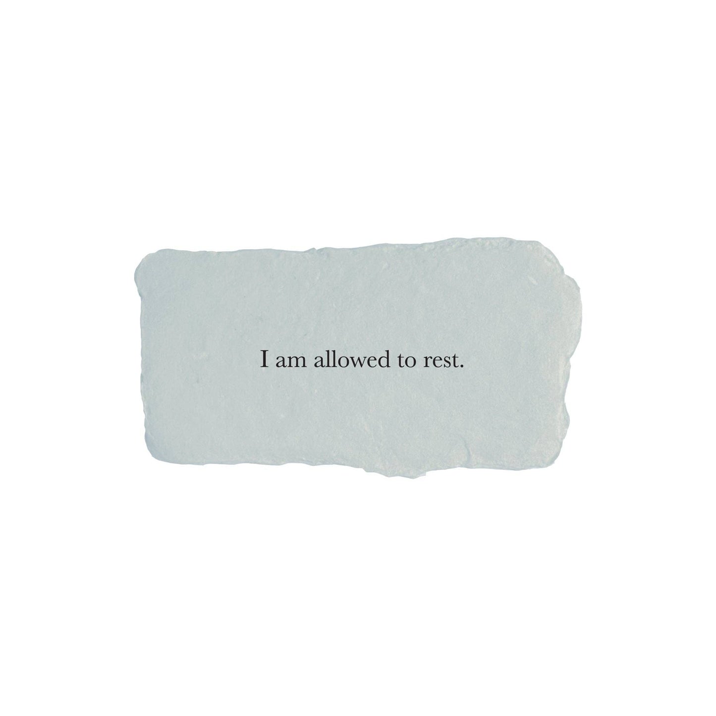 farmette - I am allowed to rest affirmation card