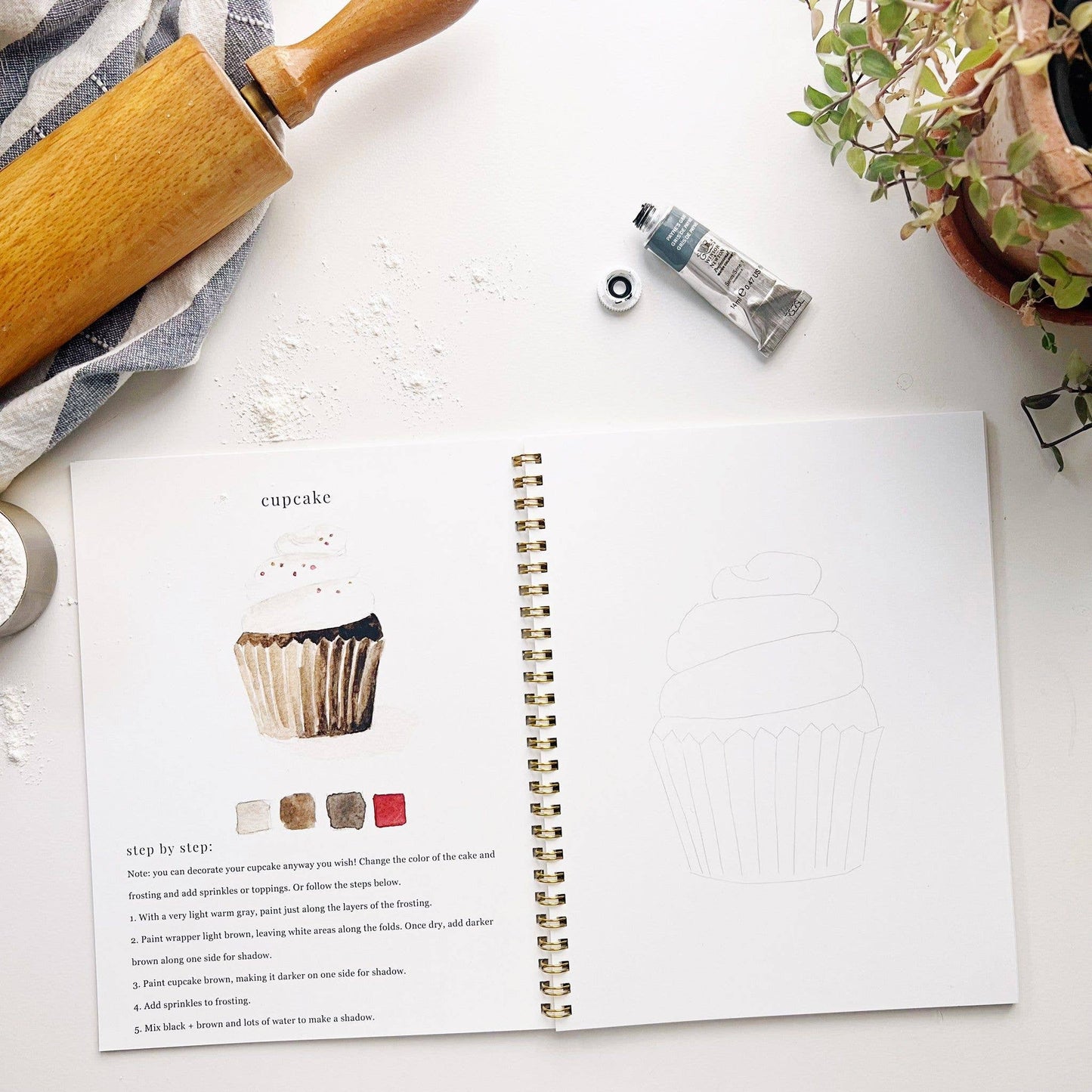 emily lex studio - Baking watercolor workbook