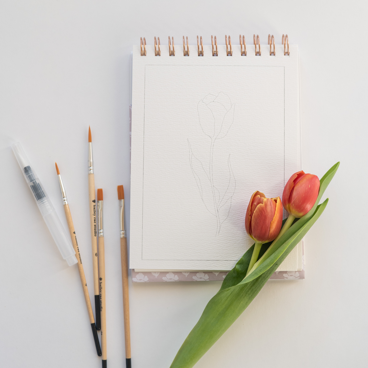 bailey rae studio - Flowers watercolor workbook