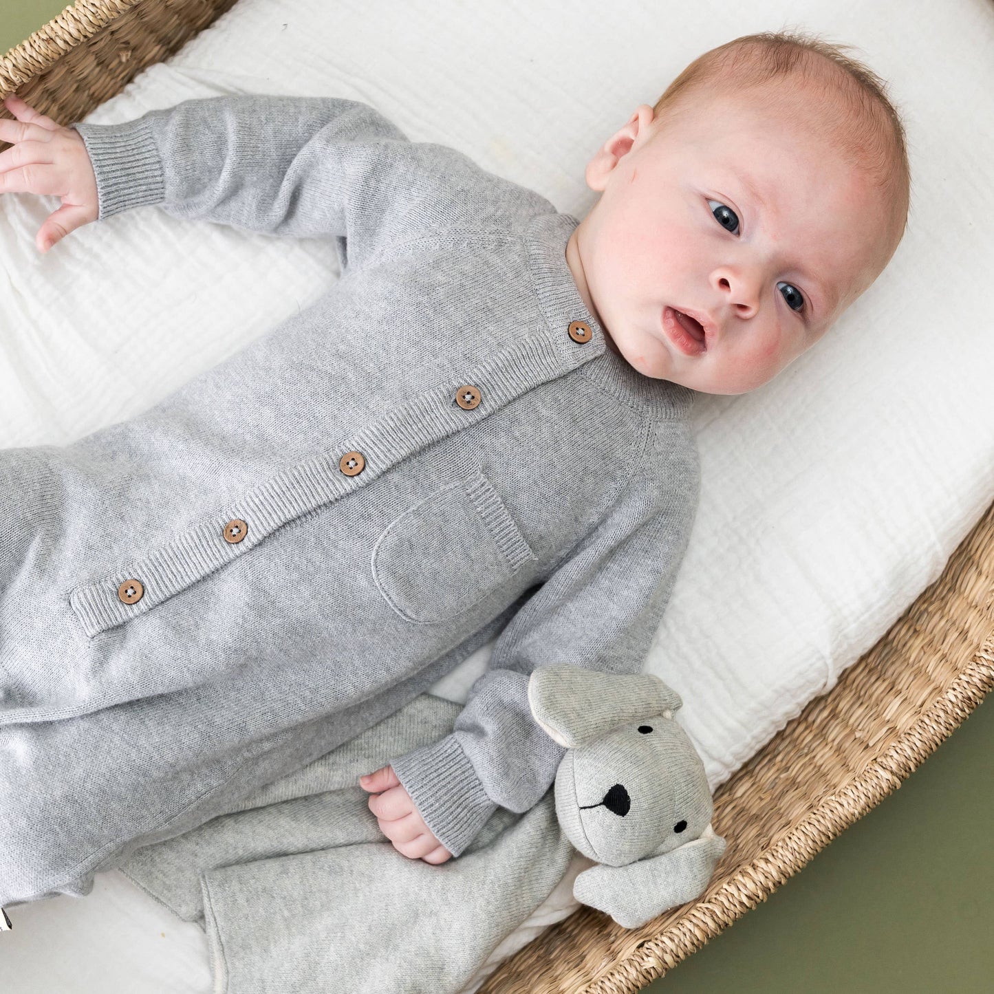 Viverano Organics - Puppy Dog - Organic Baby Lovey Security Blanket Cuddle Cloth