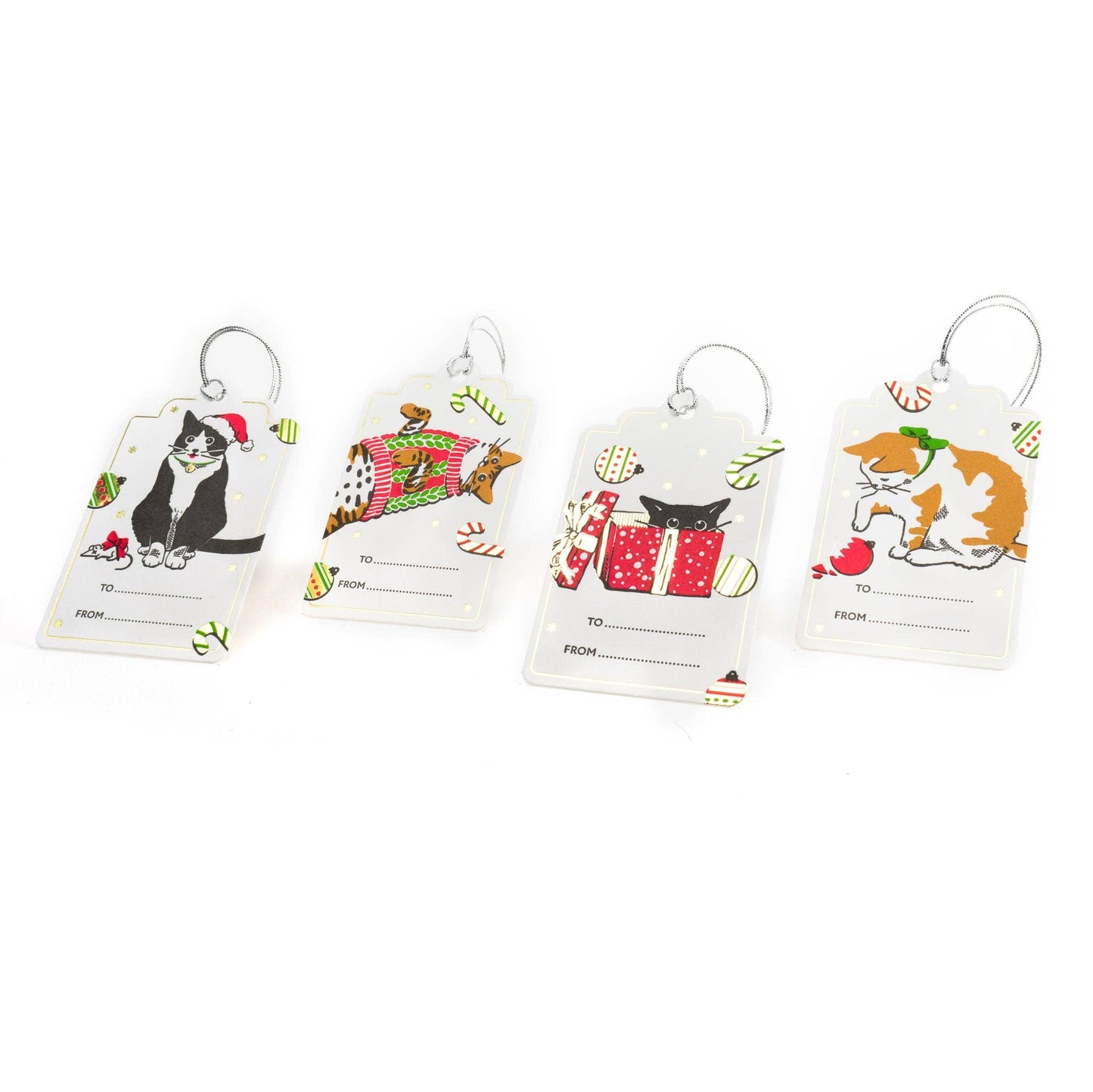 Gift Tag: Holiday Cats Hang Tag (Set of 8)