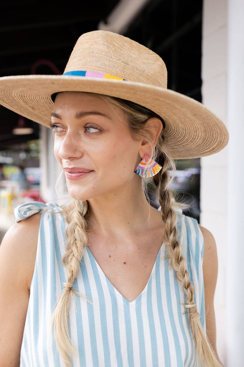 Sunshine Tienda - Rainbow Tile Earrings