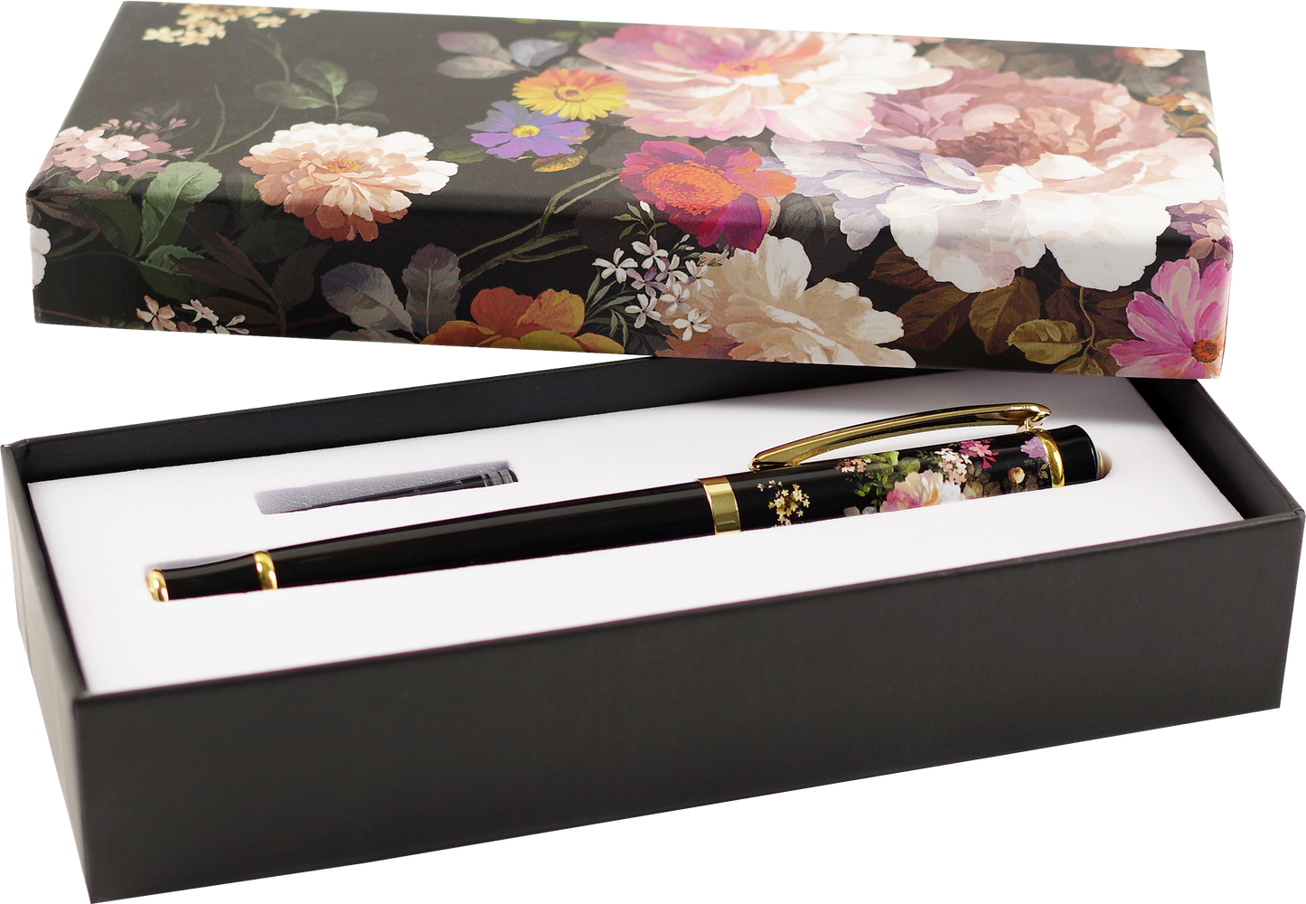 Peter Pauper Press - Midnight Floral Fountain Pen with Gift Box