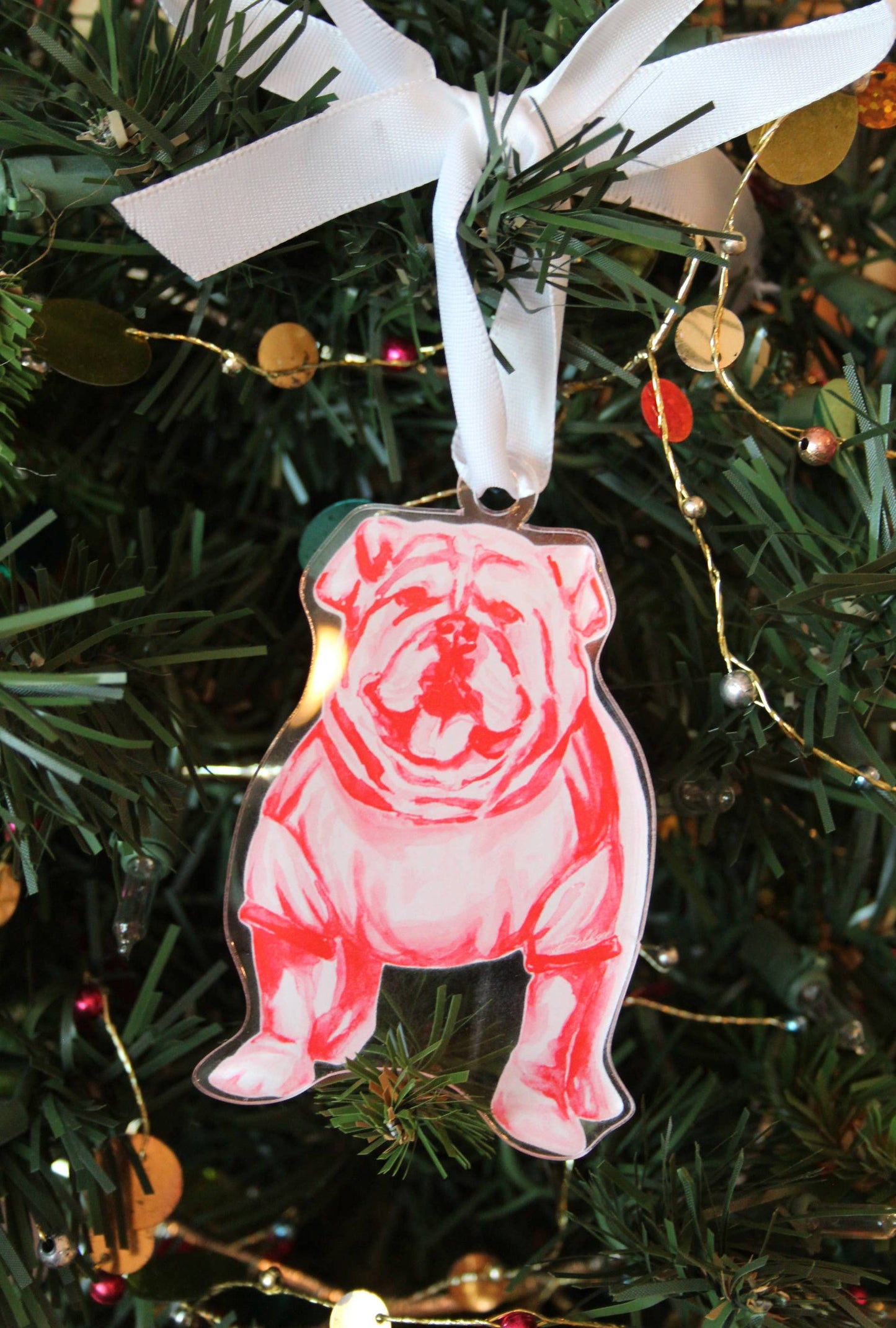 Dallis Foshee Art & Design, LLC - Bulldog Ornament