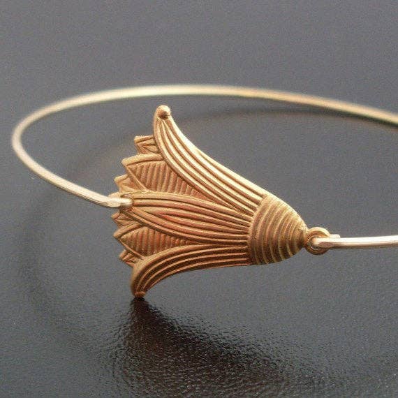 Frosted Willow - Tulip Bangle Bracelet