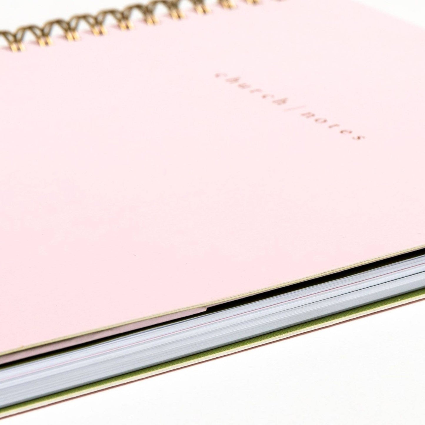 Blush Pink Spiral Church Notes Notebook