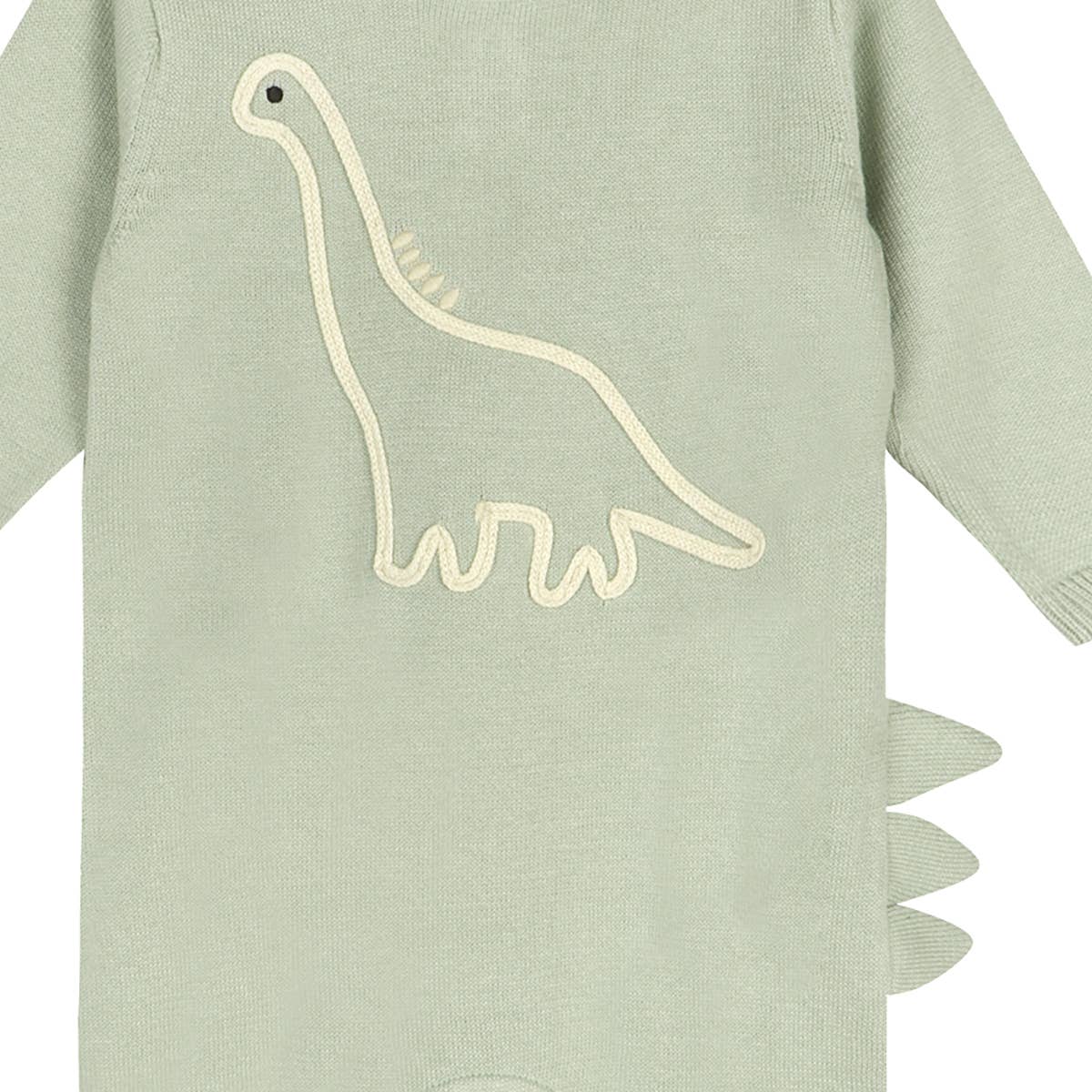 Viverano Organics - Dino Embroidered Baby Knit Jumpsuit (Organic Cotton)
