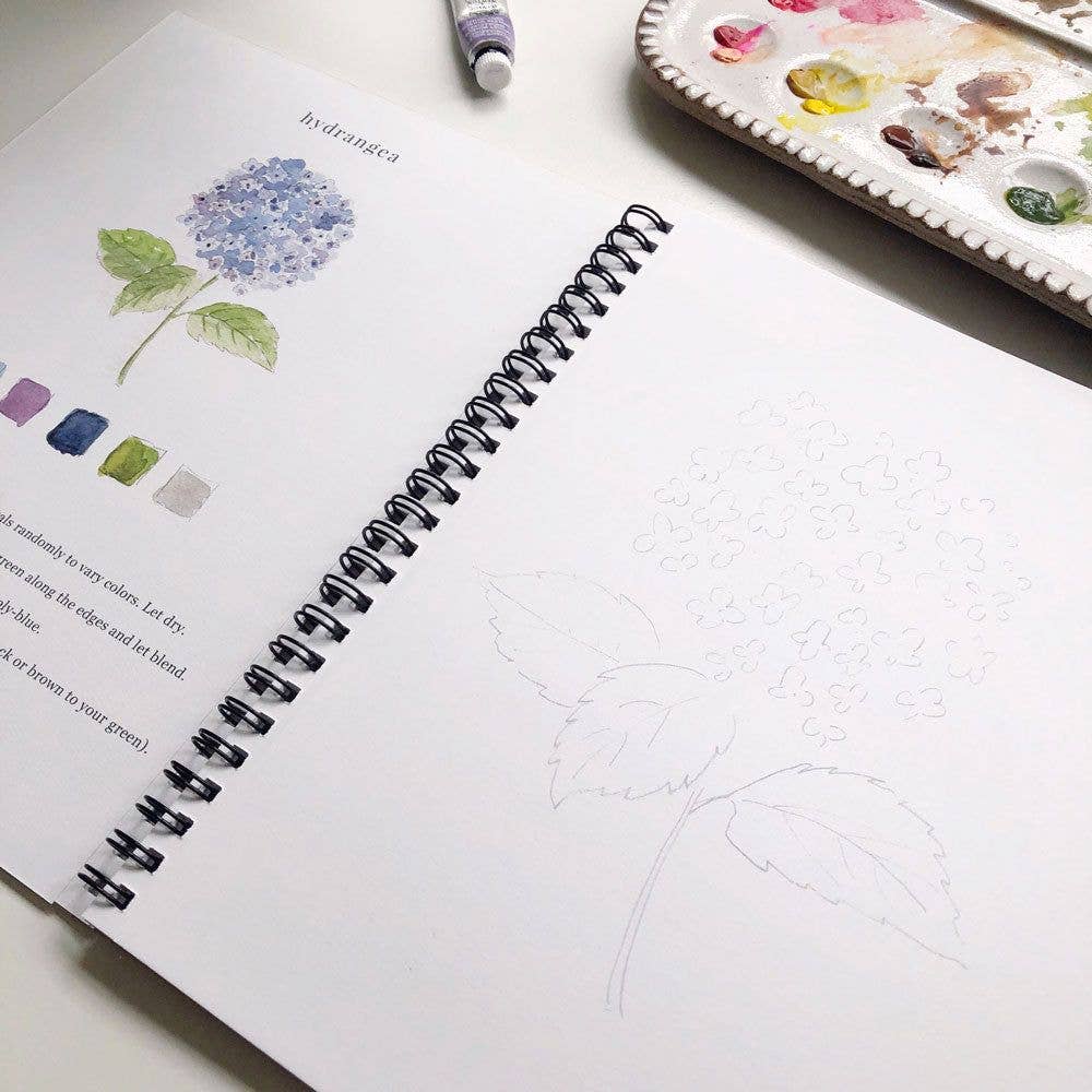 emily lex studio - Flowers watercolor workbook