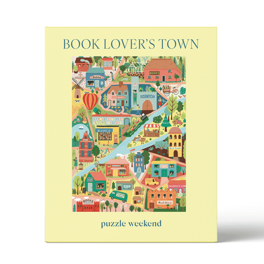 Puzzle Weekend - Book Lover's Town 1000 Piece Jigsaw Puzzle