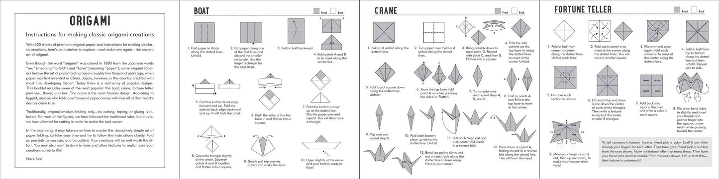 Peter Pauper Press - Origami Paper Washi Patterns (500 Sheets)