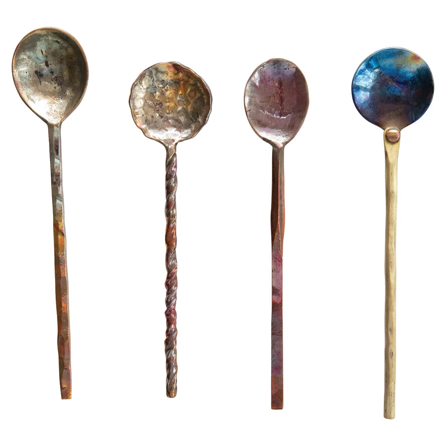 Assorted Hand Forged Copper Spoons