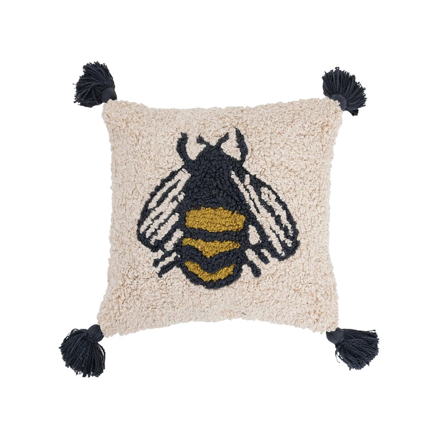 Bee Tassel Pillow