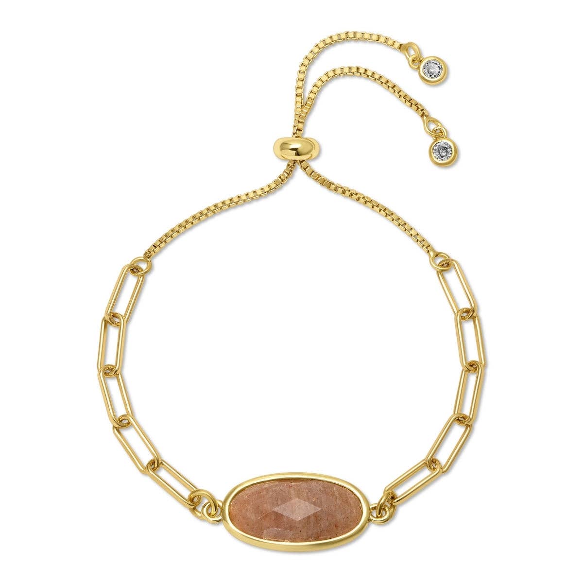 Splendid Iris - Oval Stone Pulley Bracelet