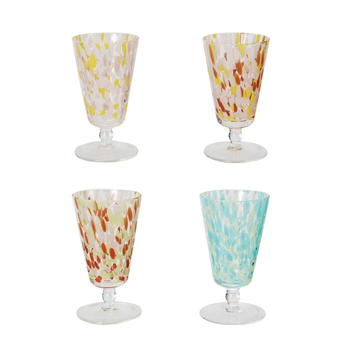 Confetti Short Stem Glasses