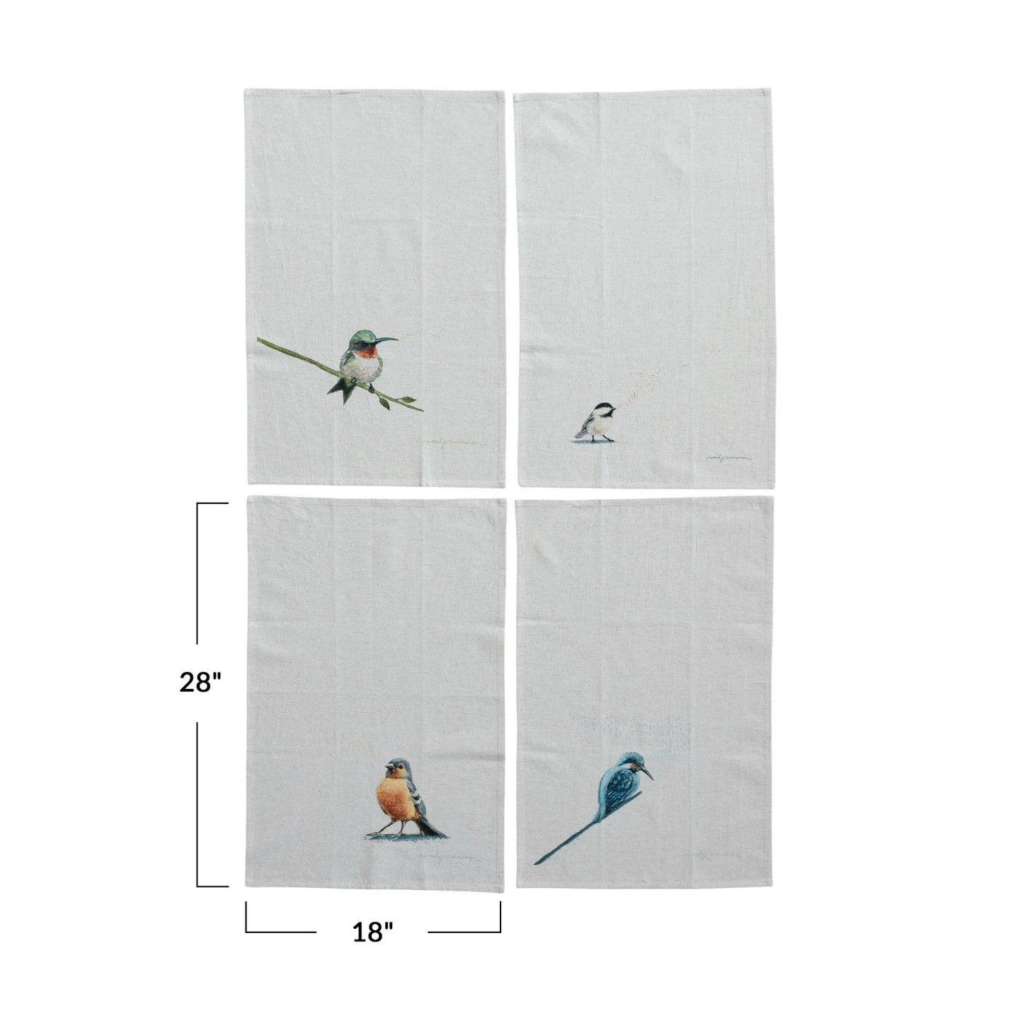 Assorted Bird Tea Towel