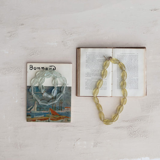 Glass Beads on Jute Cord