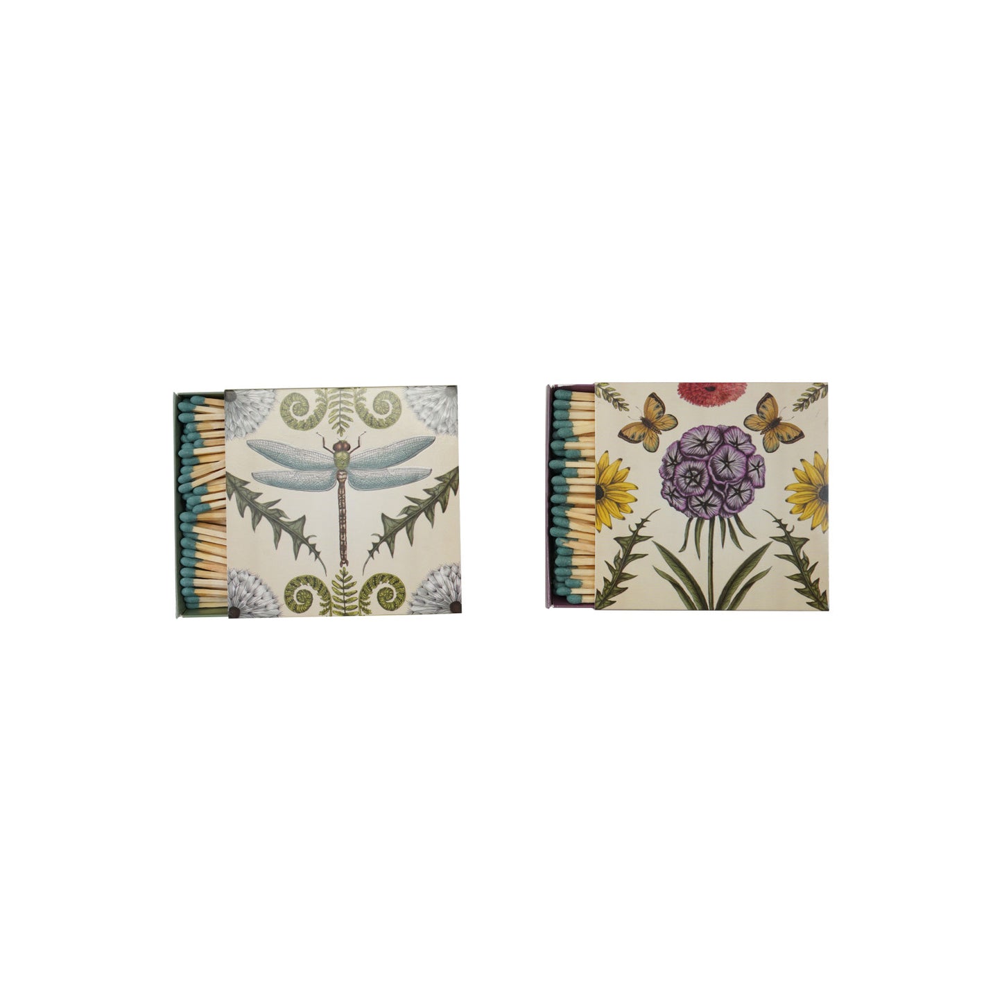 Safety Matches w/ Animals & Botanicals, 2 Styles