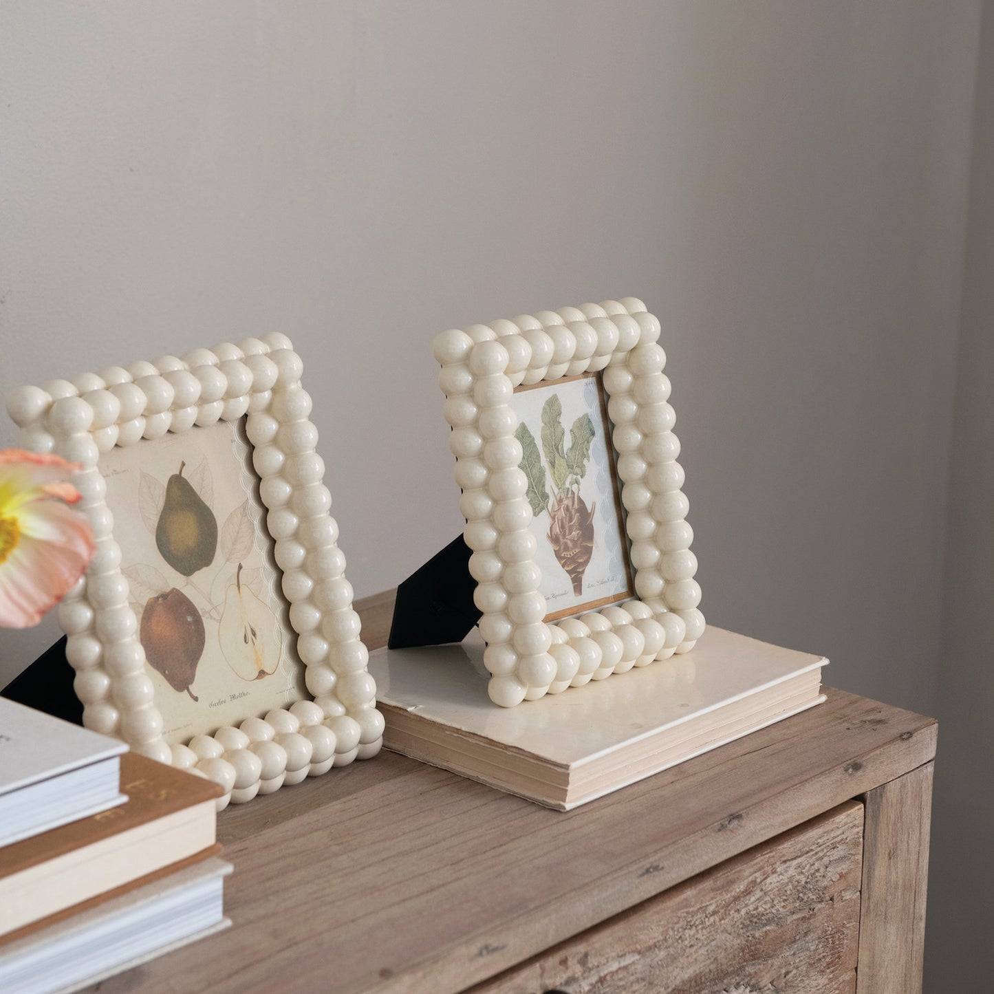 Resin & Glass Ball Photo Frame (Holds 5"x7" Photo) (Hangs or Sits)