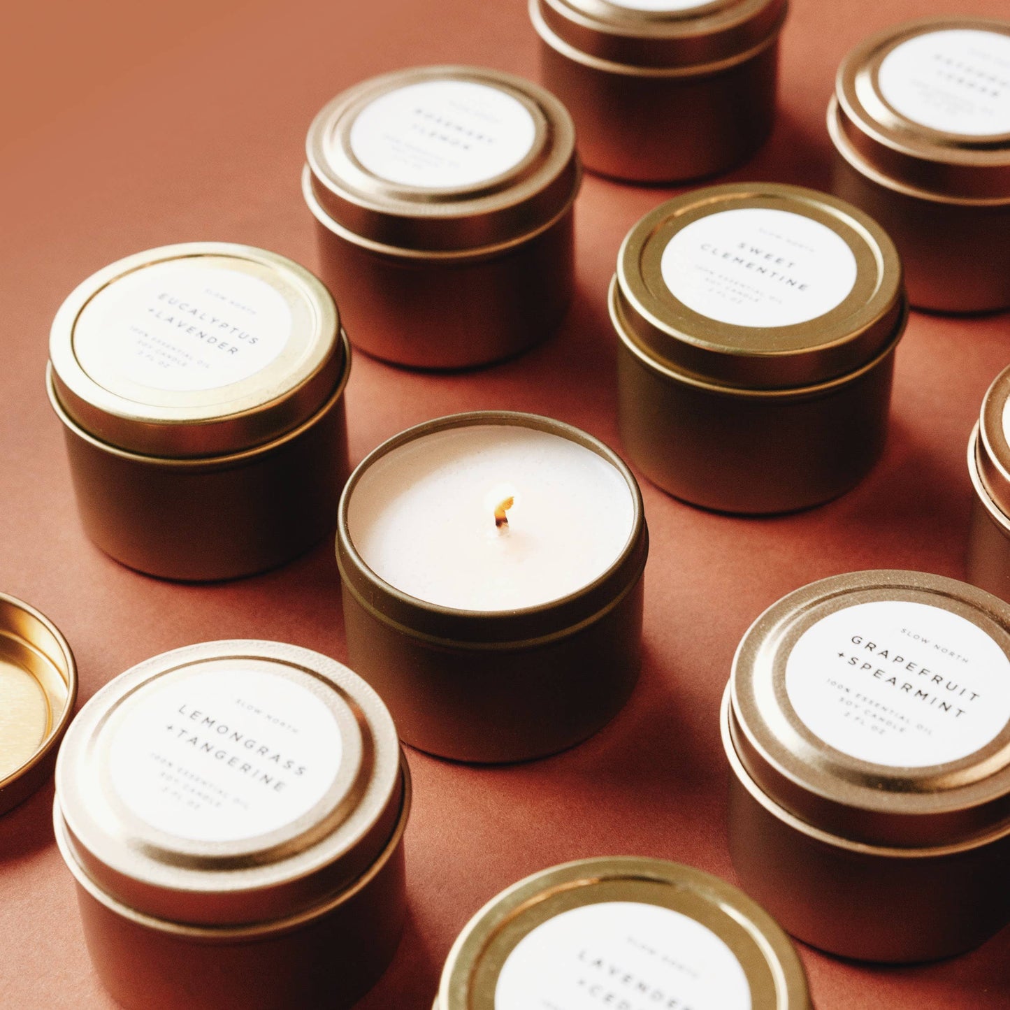 Slow North - Mini Soy Candles - 2 oz : Embers + Leather