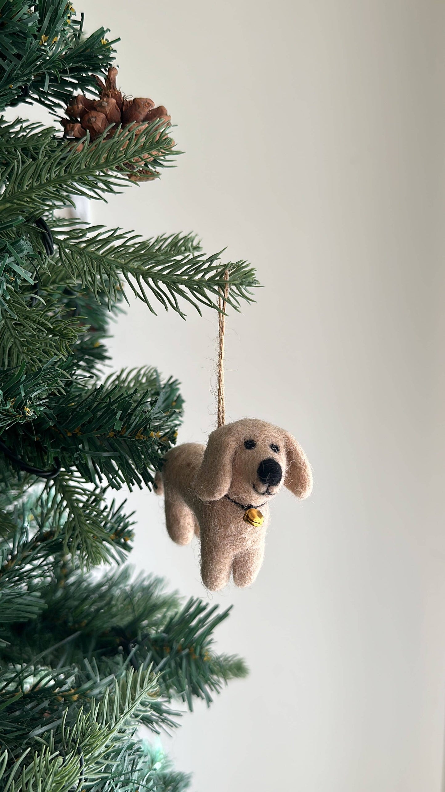 Deer Harbour Design - Felt Ornament - Dachshund Dog: Black