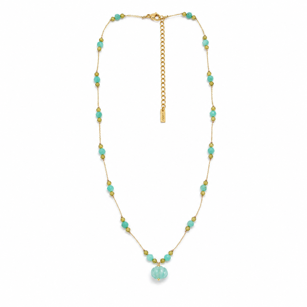 LIZOU - Delicate Amazonite Necklace - N2-2780