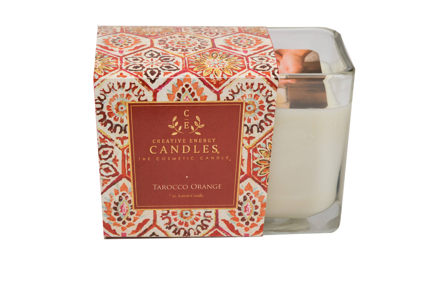 Creative Energy Candles - Tarocco Orange: 2-in-1 Soy Lotion Candle: Tester - 6 oz