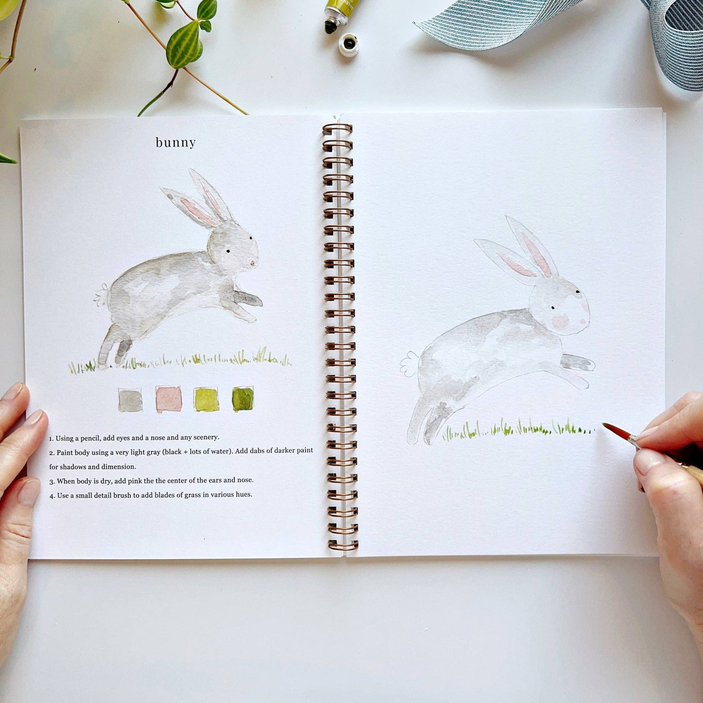 emily lex studio - Animals watercolor workbook