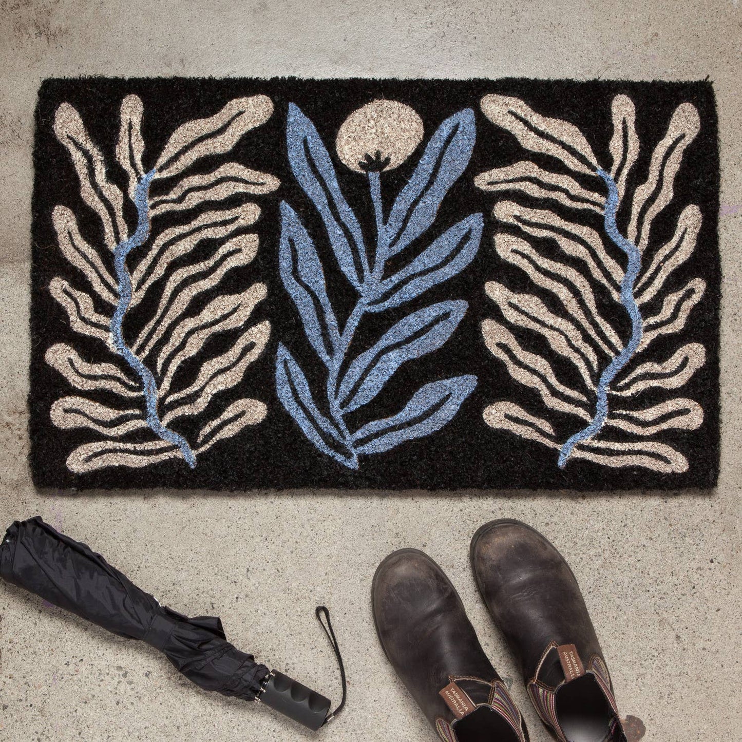 Danica Studio - Danica Studio Entwine Fiber Printed Doormat, 18 x 30 in