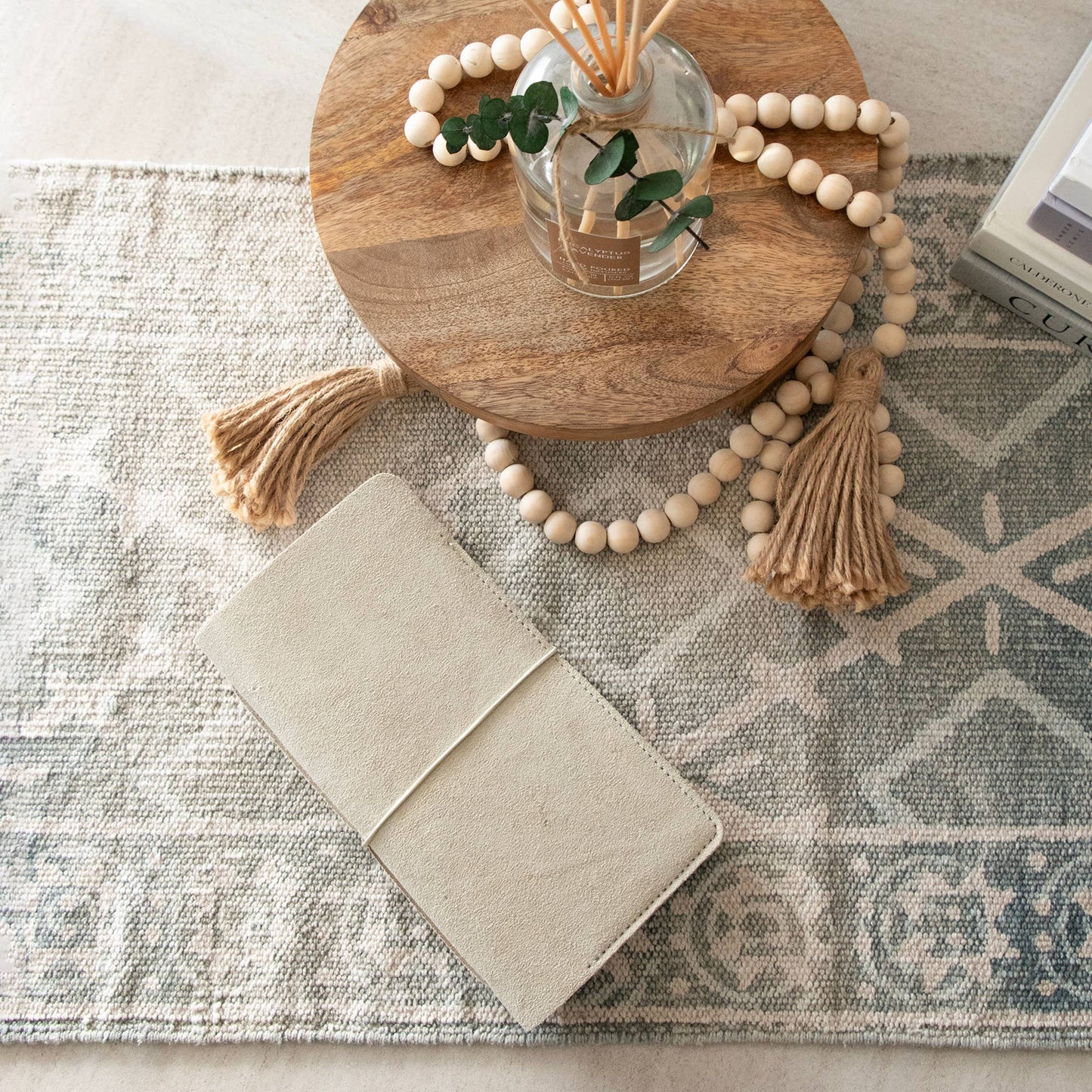 Andaluca - Parchment Color Suede Journal W/ Cotton Paper:  Small